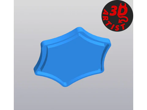 Doos met sneeuwvlokpatroon 3D printmodel