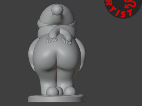 Pooping Snowman Figurine 3D प्रिंट मॉडल
