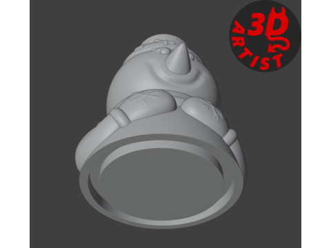 Snowman Christmas Box Model Cetak 3D