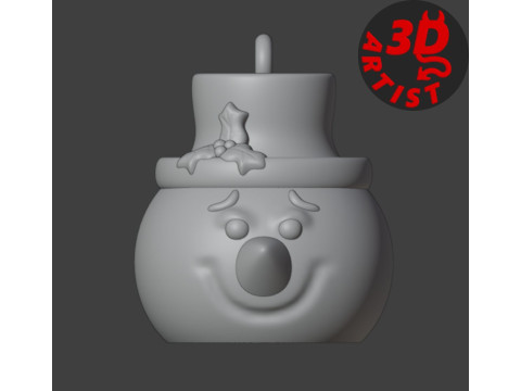 Snowman Christmas Snowball 3D प्रिंट मॉडल