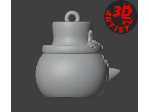 Snowman Christmas Snowball 3D Print Model