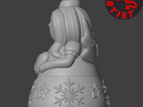Christmas Angel Box 3D Print Model