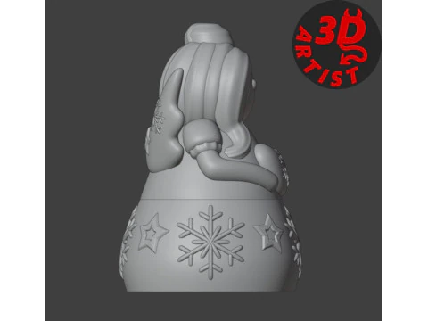 Christmas Angel Box 3D Print Model