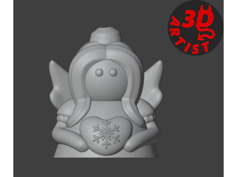 Christmas Angel Box 3D Print Model
