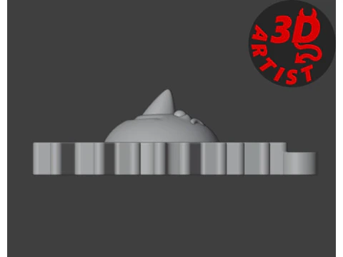 Smiling Snowflake Christmas Decor 3D Print Model