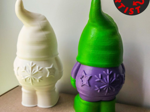Christmas Gnome Figurine 3D Print Model