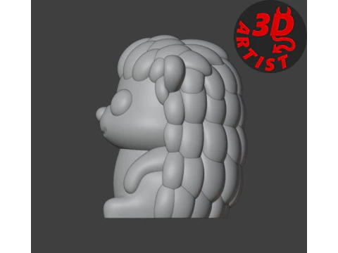 Hedgehog Pocket Toy and Hanging Mushroom house 3D Print Model