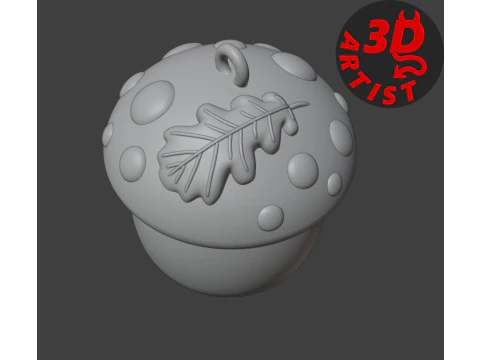 Hedgehog Pocket Toy and Hanging Mushroom house 3D Print Model