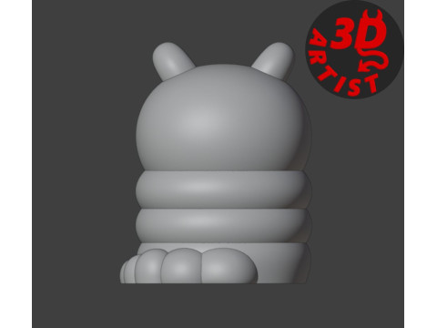 Caterpillar Pocket Toy and Hanging Apple House 3D Print Model