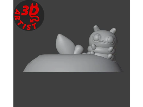 Apple and Caterpillar Box 3D Print Model
