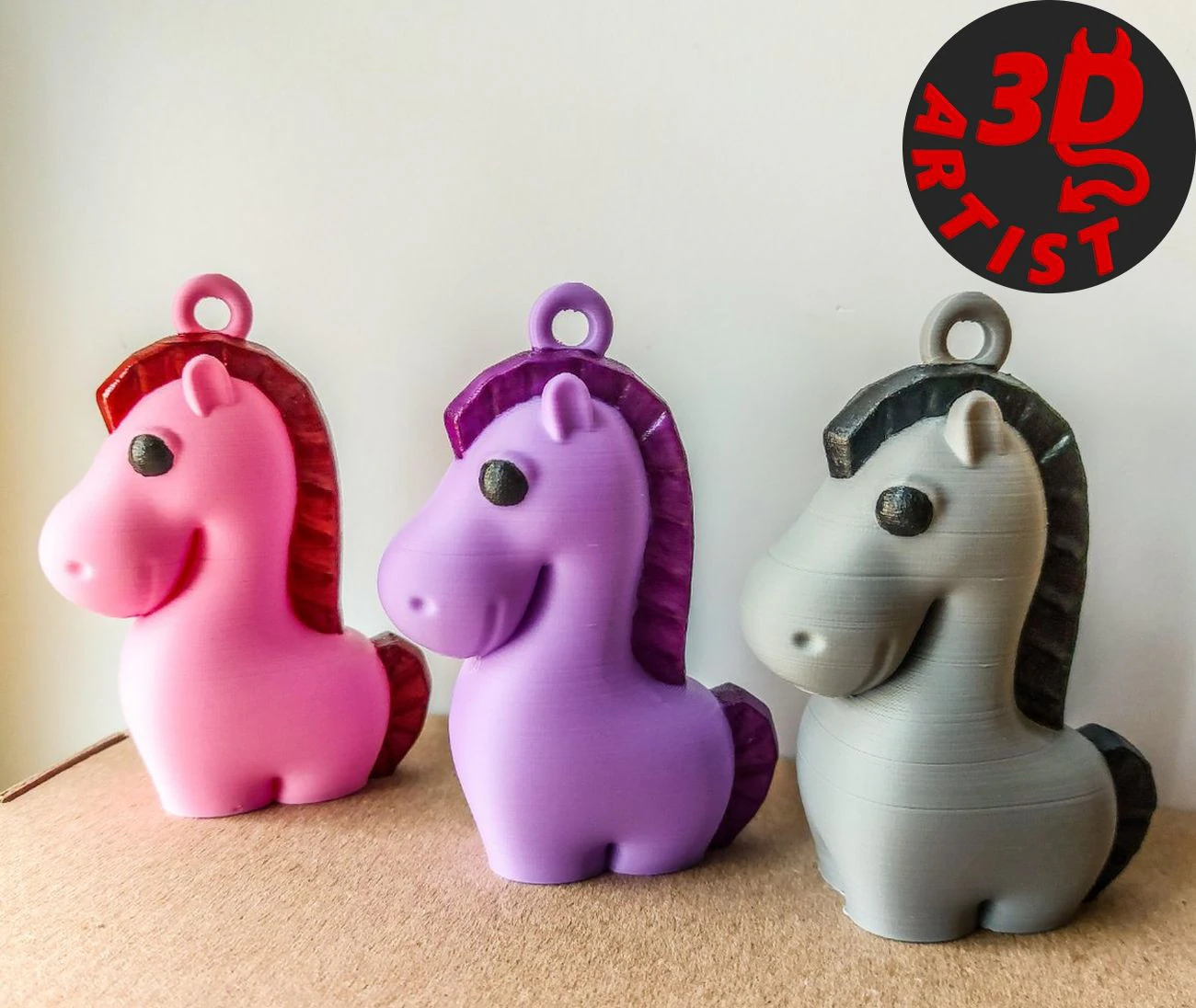 Horse Christmas Decor Set 2 models 3D Print Model .c4d .max .obj .3ds .fbx .stl .blend 