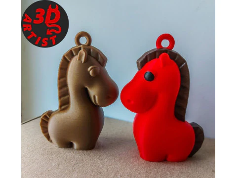 Horse Christmas Decor Set 2 models 3D Print Model