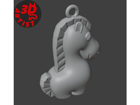 Horse Christmas Decor Set 2 models 3D Print Model