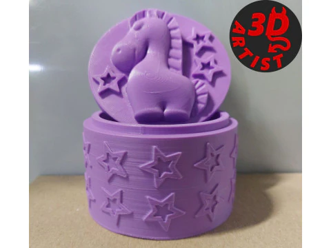 Horse Christmas Box 3D Print Model