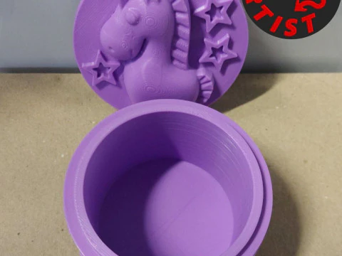 Horse Christmas Box 3D Print Model
