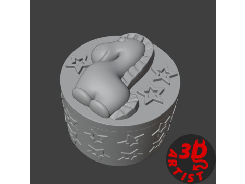 At Noel Kutusu 3D Baskı Modeli