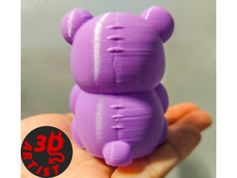 Ensemble ours de la Saint-Valentin, bo&icirc;te &agrave; bijoux, porte-cl&eacute;s et figurine Modèles 3D en vedette