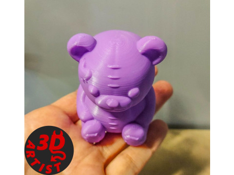 Ensemble ours de la Saint-Valentin, bo&icirc;te &agrave; bijoux, porte-cl&eacute;s et figurine Modèles 3D en vedette