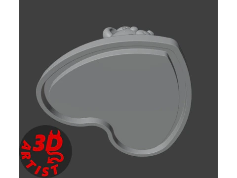 Valentines Day Bear Set Jewelry Box-Keychain-Figurine 3D Print Model