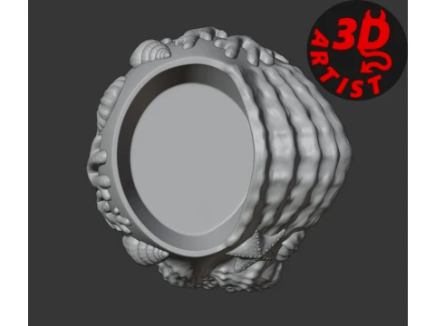 Patterned Shell Vase 3D Print Model
