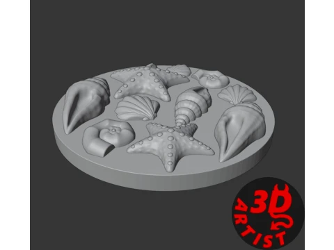 Seashells Box 3D Print Model