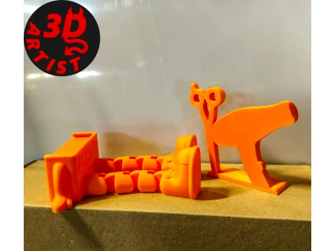 Hairdresser Figurine Articulated Legs 3D Print Model