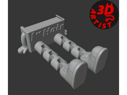 Hairdresser Figurine Articulated Legs 3D Print Model