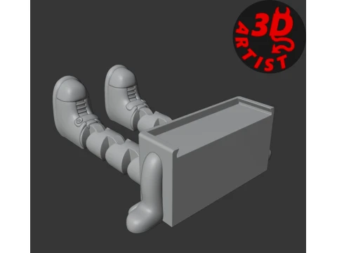 Hairdresser Figurine Articulated Legs 3D Print Model