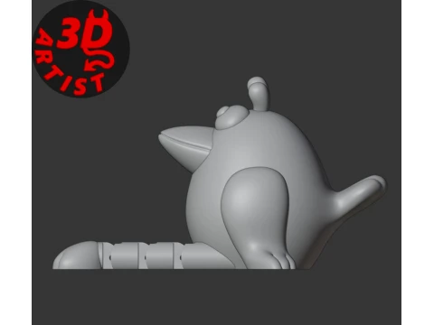 Crow Figurines Set 3 models 3D Print Model
