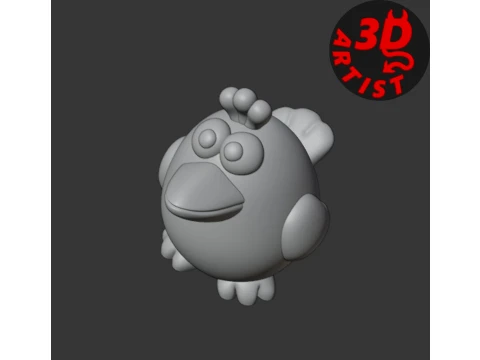 Crow Figurines Set 3 models 3D Print Model