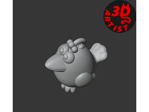 Crow Figurines Set 3 models 3D Print Model