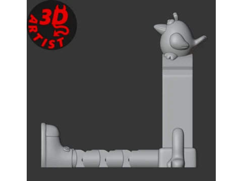 A gravestone and a crow Halloween decor Set 2 models 3D Print Model