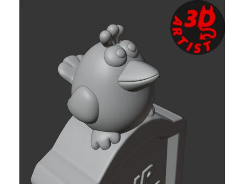 A gravestone and a crow Halloween decor Set 2 models 3D Print Model