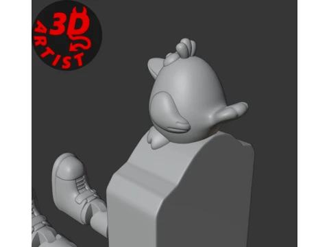 A gravestone and a crow Halloween decor Set 2 models 3D Print Model