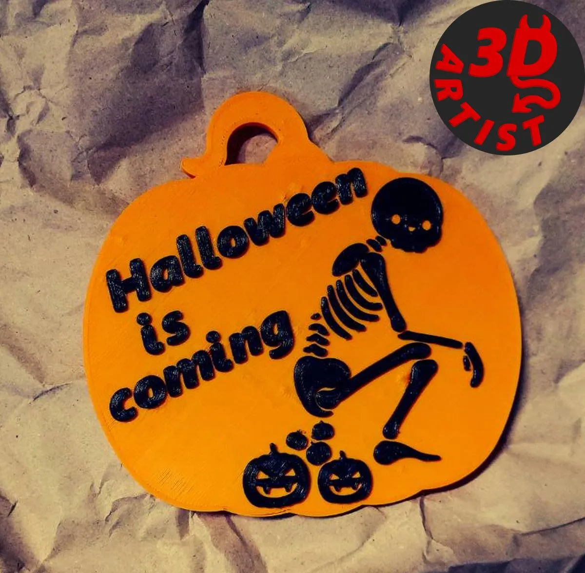 Halloween is coming Hanging Decor 3D Print Model .c4d .max .obj .3ds .fbx .stl .blend