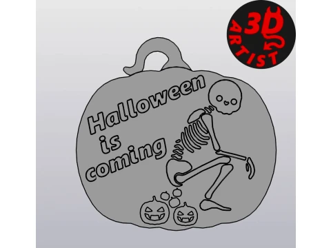 Halloween is coming Hanging Decor 3D Print Model