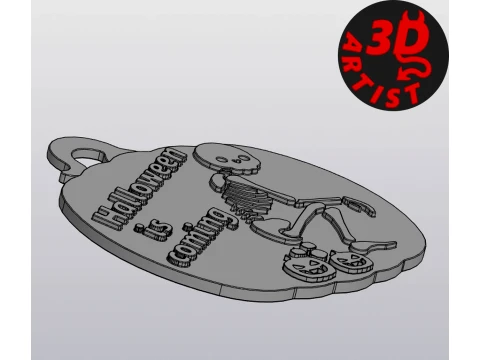Halloween is coming Hanging Decor 3D Print Model
