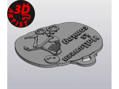 Halloween is coming Hanging Decor 3D Print Model