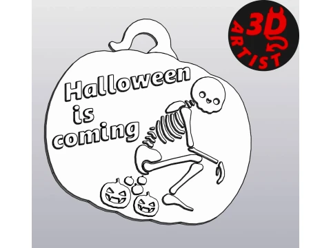 Halloween is coming Hanging Decor 3D Print Model
