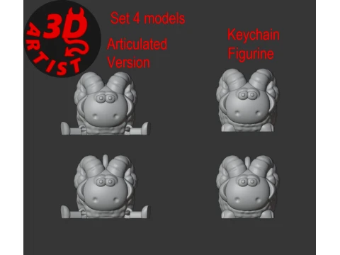 Ram Set 4 models 3D Print Model