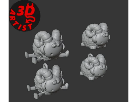 Ram Set 4 models 3D Print Model