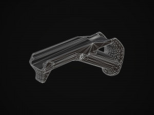 imi defense - fsg2 front support grip low-poly Modelo 3D