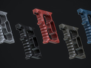 tyrant designs halo minivert grip Modèle 3D