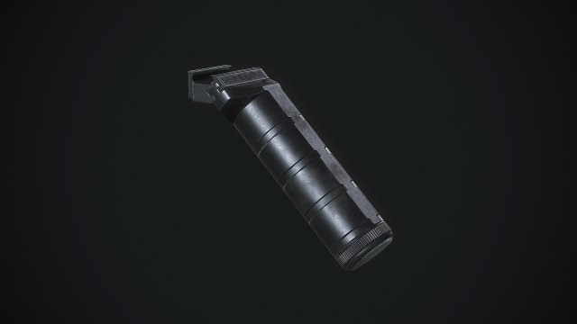 zenith vertical short grip 45 angled 3D Model in Accessories 3DExport