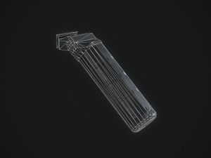 zenith vertical short grip 45 angled 3D Model