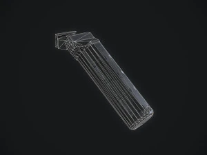 zenith vertical short grip 45 angled 3D Model