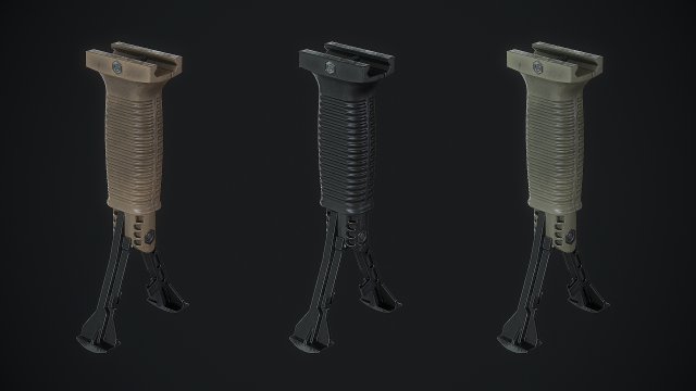 grip pod fab defense Modèle 3D .c4d .max .obj .3ds .fbx .stl .blend 