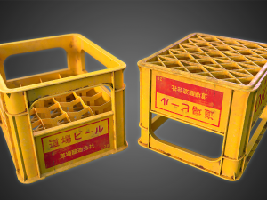 beer crate - pbr game ready vr - ar - low-poly Modelo 3D