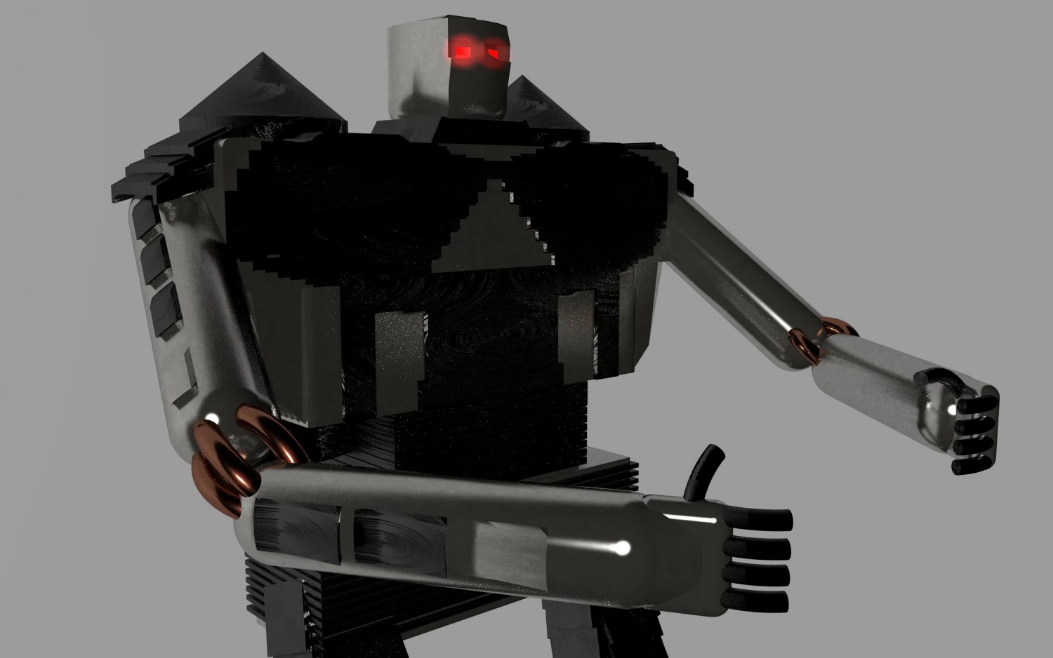 robô Modelo 3D .c4d .max .obj .3ds .fbx .stl .blend