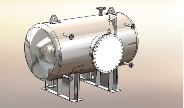pressure vessel 3d printable 3D Baskı Modeli .c4d .max .obj .3ds .fbx .stl .blend 